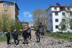 Hanak ilçesinde kilit parke çalışmaları başladı
