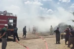 Hassa’da samanlık yangını
