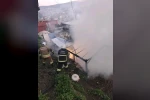 Hatay’da odunluk yangını evlere sıçramadan söndürüldü