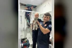 Havalandırma boşluğunda mahsur kalan kediyi itfaiye kurtarıldı