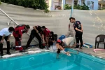 Havuzda kolu sıkışan 4 yaşındaki çocuk kurtarıldı