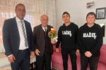Hayrabolu’da öğrencilerin ziyareti emekli öğretmeni duygulandırdı