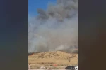 Hierapolis Antik Kent yakınında örtü yangını