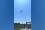 Hipotermi tedavisi gören bebek, ambulans helikopterle Diyarbakır’a sevk edildi