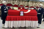 İstanbul'daki kazada şehit olan polis memuru son yolculuğuna uğurlandı