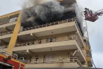 İskenderun’da apartman dairesinden alevler yükseldi