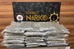 İstanbul’da uyuşturucu operasyonu: 58 kilo gram skunk ele geçirildi