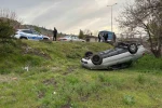 İzinsiz aldığı otomobille kaza yaptılar: 2 yaralı