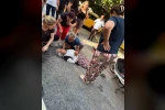 İzmir’de motosikletin çarptığı kadın yaralandı 