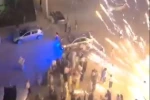 İzmir’de nişan kutlamasında büyük panik: Havai fişek kalabalığın üzerine patladı