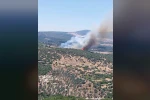 İzmir’de orman yangınına havadan ve karadan müdahale
