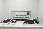 Jandarma uyuşturucu, silah ve kenevir ele geçirildi