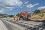 Jandarmanın yol kontrol noktası yenilendi