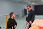 Kabakcı, Türkiye’de tek olan antrenman salonunu inceledi