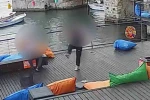 Kafenin eşyalarına zarar verdiler: O anlar güvenlik kamerasında