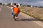 Kahramanmaraş’ta akrobatik hareketler yapan motosikletliye 47 bin TL ceza