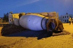 Kahramanmaraş’ta beton mikseri devrildi: 1 yaralı
