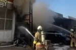 Kahramanmaraş’ta iş yeri yangını