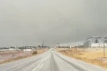 Kahta-Sincik yolunda dolu yağışı