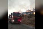 Kahta’da anız yangını köye kadar ulaştı