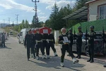Kalp krizi sonucu hayatını kaybeden emekli asker, son yolculuğuna uğurlandı