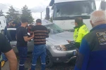Kamyon ile otomobil çarpıştı: 1 ölü