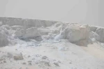 Kandilli Sıra Dağları’nın zirvesindeki kar kütleleri dron ile görüntülendi