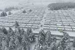 Kar kalınlığının 1 metreyi bulduğu Doğanşehir havadan görüntülendi