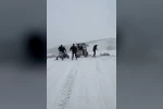Kar yağışı sonra eğlenceli anlar