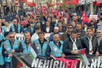 Karabük’te yüzlerce kişi Gazze için yürüdü