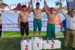 Karakucak güreşlerinde Erzincanlı sporculardan 1 birincilik, 1 ikincilik