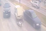 Karaman’da güvenlik kamerasına yansıyan kazada 1 kişi yaralandı