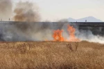 Karaman’da otluk alanda çıkan yangın korkuttu