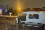 Karaman’da takla atan panelvandaki 2 kişi ölümden döndü