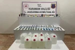Karaman’da uyuşturucu ve etil alkol ele geçirildi: Aranan 8 kişi tutuklandı