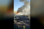Karapınar'da iki farklı noktada ot yangını