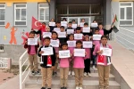 Karapınar'da küçük öğrencilerden Filistin için anlamlı etkinlik