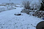 Karapınar’da nisan ayında kar yağışı