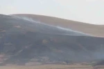 Kars’ta anız yangını