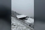 Kastamonu’da Nisan sonunda kar sürprizi