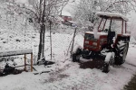 Kavak’ta kar yağışı