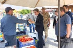 Kaymakam Arıkan pazar yeri ve okulda incelemede bulundu