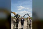 Kaymakam Demirtaş demiryolu şantiyesinde incelemelerde bulundu