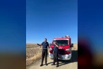 Kaymakamlık bahçesinde bulunan yılan doğaya bırakıldı