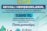Kayseri’de 22 milyon TL’lik destek ödemeleri öğrencilerin hesaplarına aktarıldı