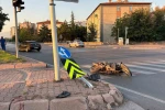 Kayseri’de otomobilin çarptığı motosiklet sürücüsü ağır yaralandı