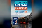 Kayseri’de tramvaylar bayramda ücretsiz