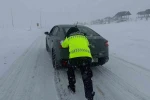 Kayseri’de ulaşıma kar engeli