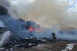 Kayseri’deki hurda yangını 2 saatte söndürüldü