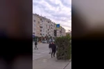 Kaza anı kask kamerasına yansıdı